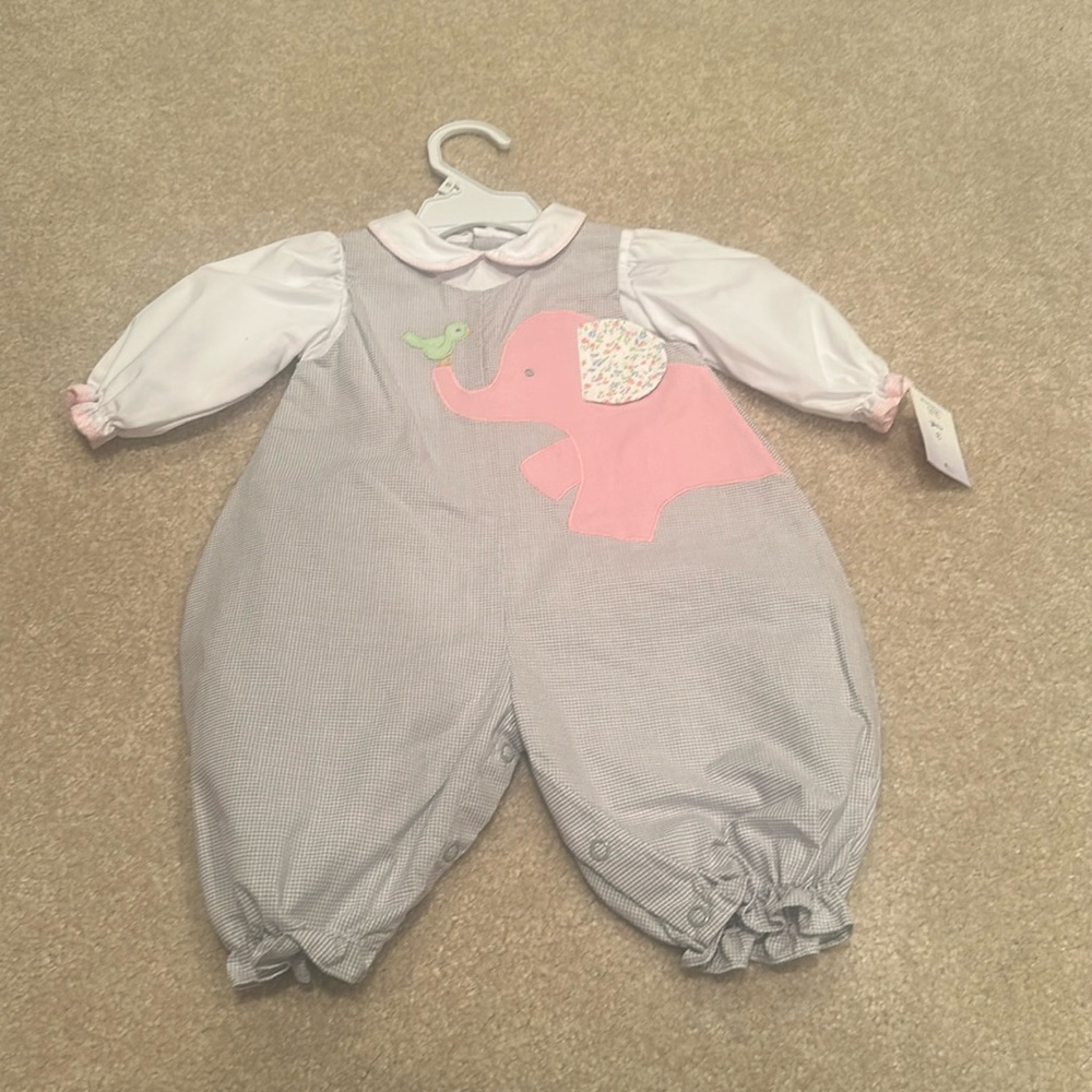 Brand new with tags size 3 months by petite Ami with elephant pattern